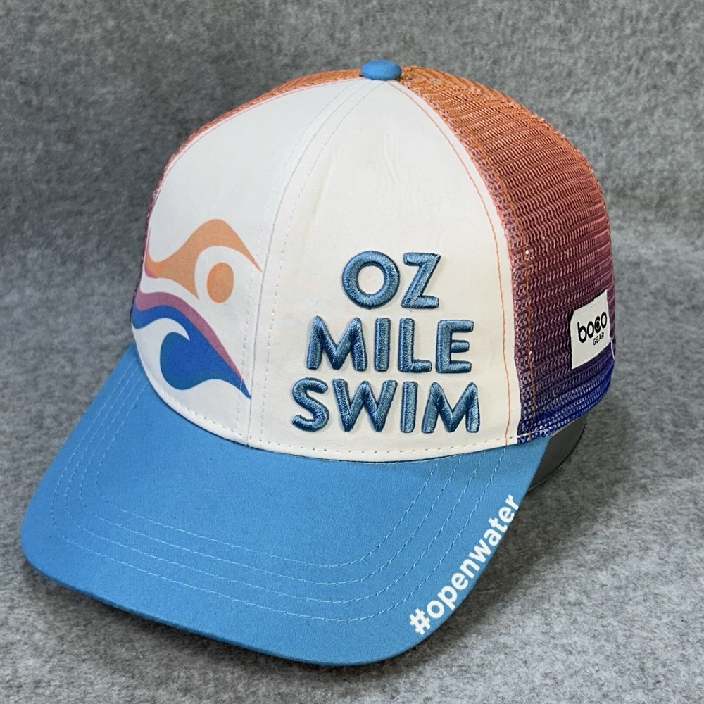 Oz Mile Swim Boco Gear Hat Open Water‎ Trucker Snapback Mesh Cap Walmart